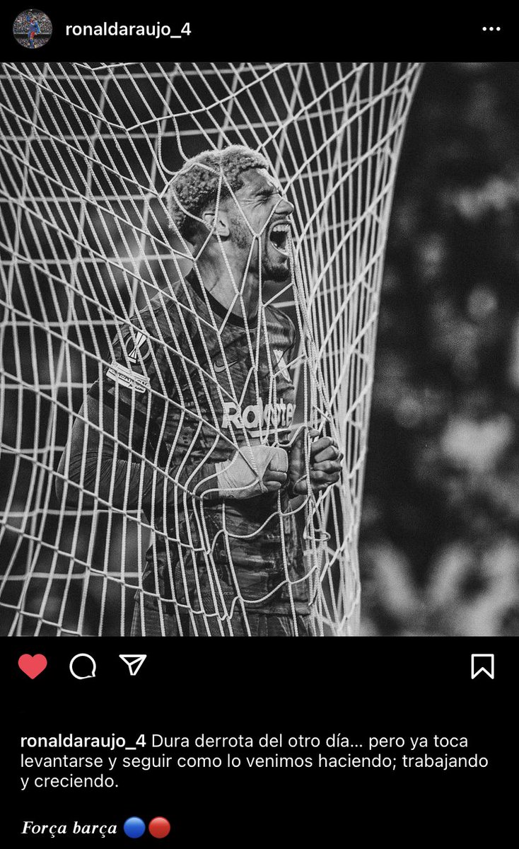 Don Ronald Araújo. 🔵🔴 #FCBlive