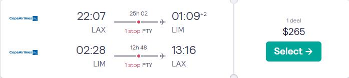 SUMMER: Los Angeles to Lima, Peru for only $265 roundtrip  https://t.co/nApNxFiTj3 #travel #Flight #deals  https://t.co/NSt3IFcEVt https://t.co/moCVOIuKRY