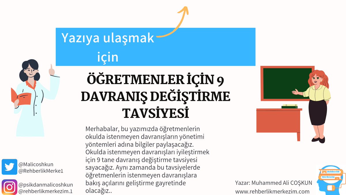 Malicoshkun's tweet photo. Öğretmenler İçin 9 Davranış Değiştirme Tavsiyesi - https://t.co/kCiJMlPRBZ https://t.co/xqAkHhlNQt