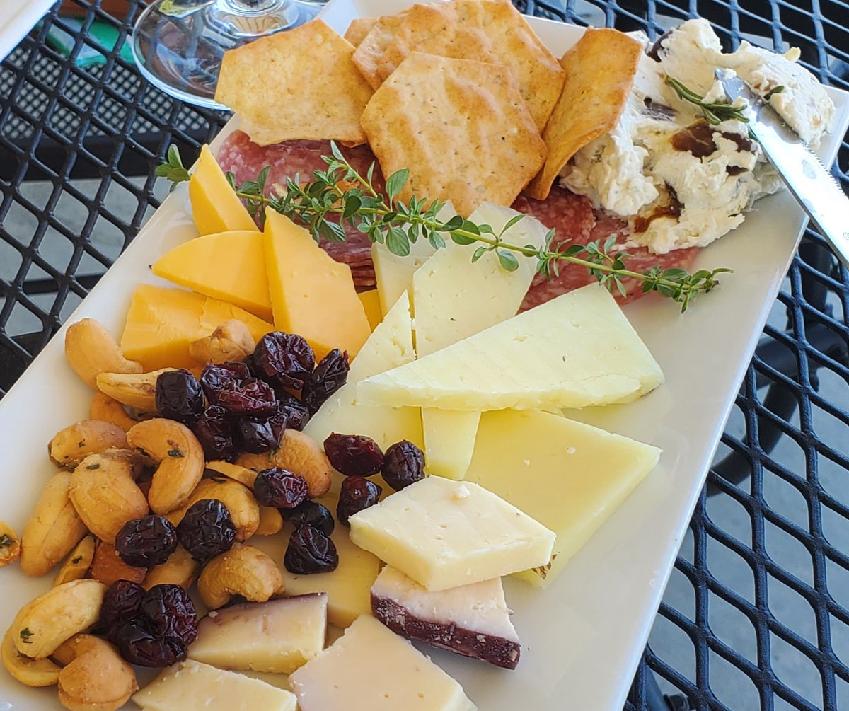 Experience46D's tweet photo. The magic cheese ball! I don't know what is in this, but I love it!
@frichettewinery  #tricitieswa #washingtonwineries #charcuterie #charcuterieboard #saturdayvibes #wawine #redmountainava https://t.co/Raw8LfngSI