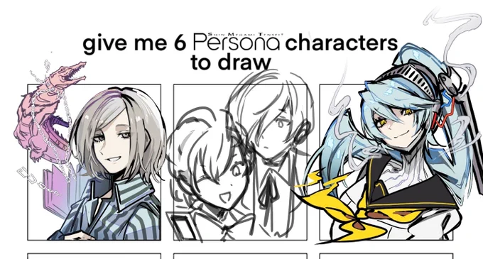 okay this is as far as i went w it tonight、to the person that reqd labrys i hope u dont mind tht i drew shadow labrys instead &lt;/3

also i hope to finish them all by tmr 