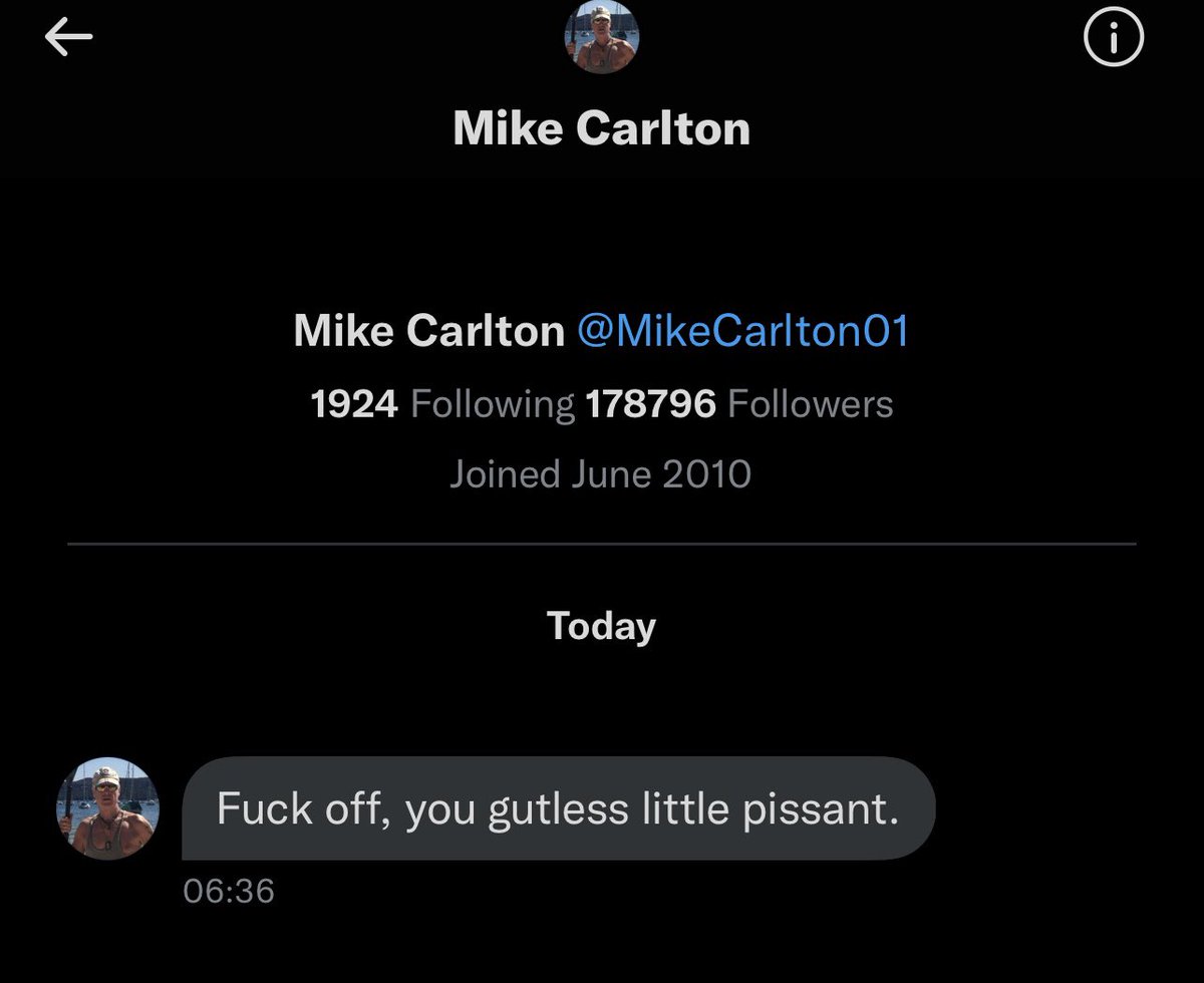Traderknow1's tweet photo. The character of a ‘man’ @mikecarlton01

To be clear I actually don’t know who he’s supposed to be or why he’s known, I did call him out for calling someone else ‘self-important’
#auspol #grumpyoldmen #passedit https://t.co/AS8bGotXX1