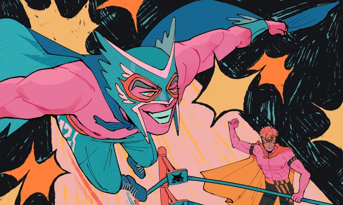 Who could Bokuto be hitting with a shooting star press? Find out in the next episode of MSBY lucha libre https://t.co/f8xEzbZc2F 