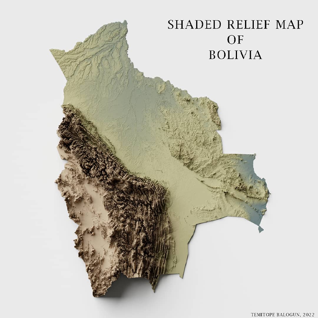 Geographical Map Of Bolivia FQf5OkoXwAMNUcr
