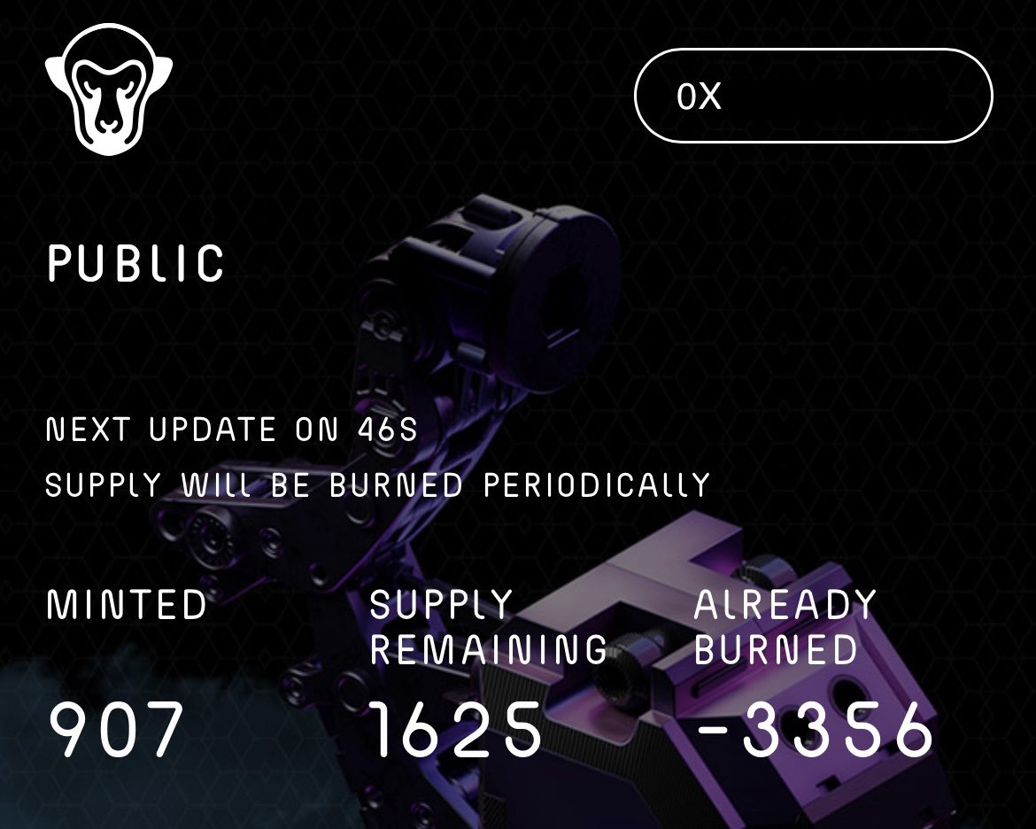 Remaining Supply : -1625

Save the baboon, or regret later.
Mint now :
baboonverse.io/mint

#baboonverse #NFT #NFTdrops #NFTCommmunity