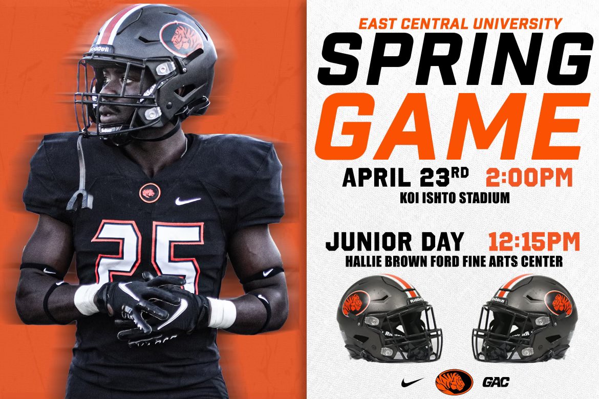 Please consider joining us next Saturday, April 23rd, for our Spring Game. Our guys have been working their tails off and can’t wait to put on a show for everyone. Come catch your first glimpse of the 2022 ECU Tiger Football Team! We will see you inside Koi Ishto Stadium!
