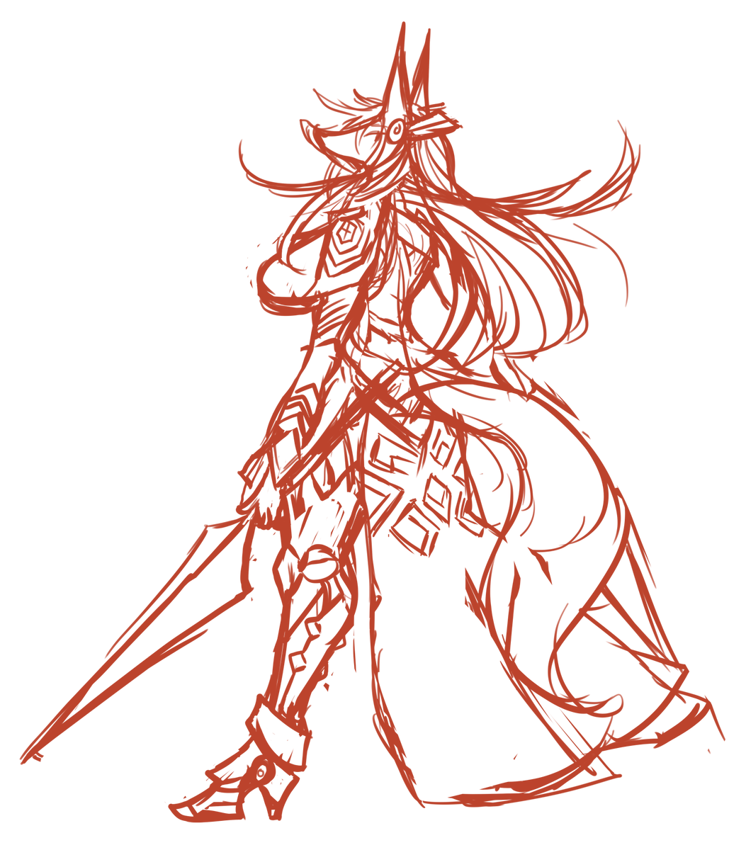 コンコレ用のお狐たちがラフのまんま随分溜まってきた 