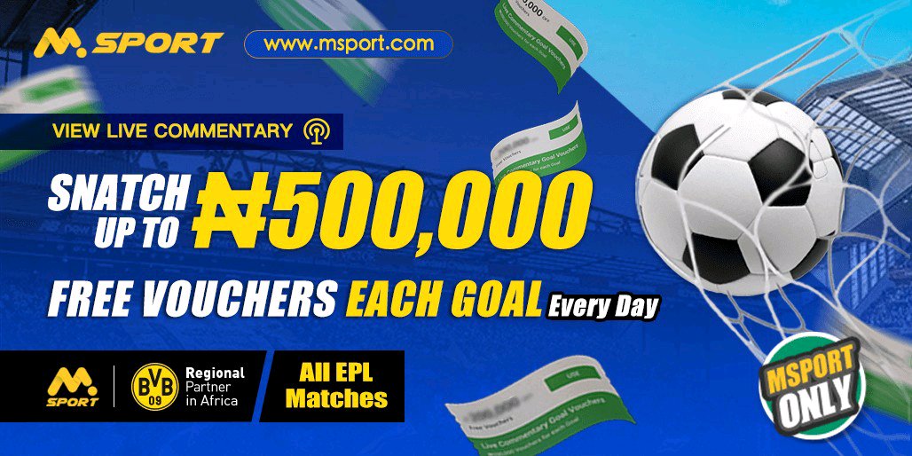 GOMEZdee1's tweet photo. View Live Commentary on MSport, Get Free Vouchers Giveaway! The ONLY and FIRST betting site to have independent live commentray feature. Come and try NOW!
https://t.co/Lc7JevwEIB https://t.co/PsIHmmqVNW