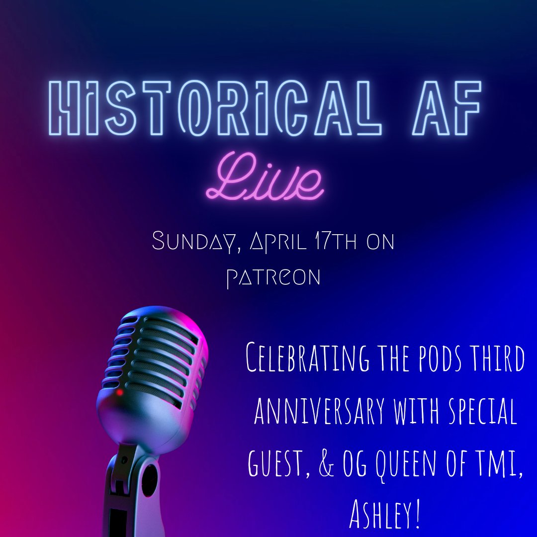 The pod is officially three years old! @ashh0leymoley &amp; I will be going live on Patreon tomorrow with a new theme.... "THREE." 

What topics do you think we'll cover?