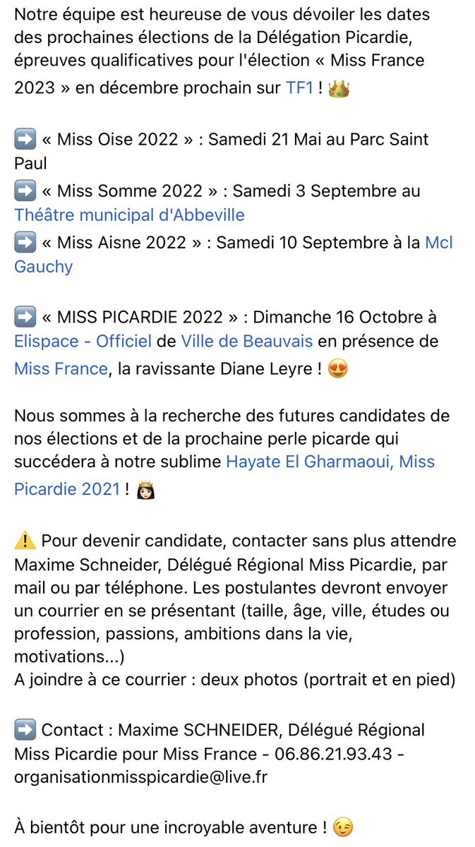 👑 CALENDRIER - SAISON 2022 👑