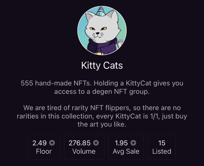 CatsFamilyNFT's tweet photo. Only 15 listed!!! LFMIAUUUU 😼😼😼🚀🚀🚀🚀🚀🚀🚀 https://t.co/UsCsYQtaqb