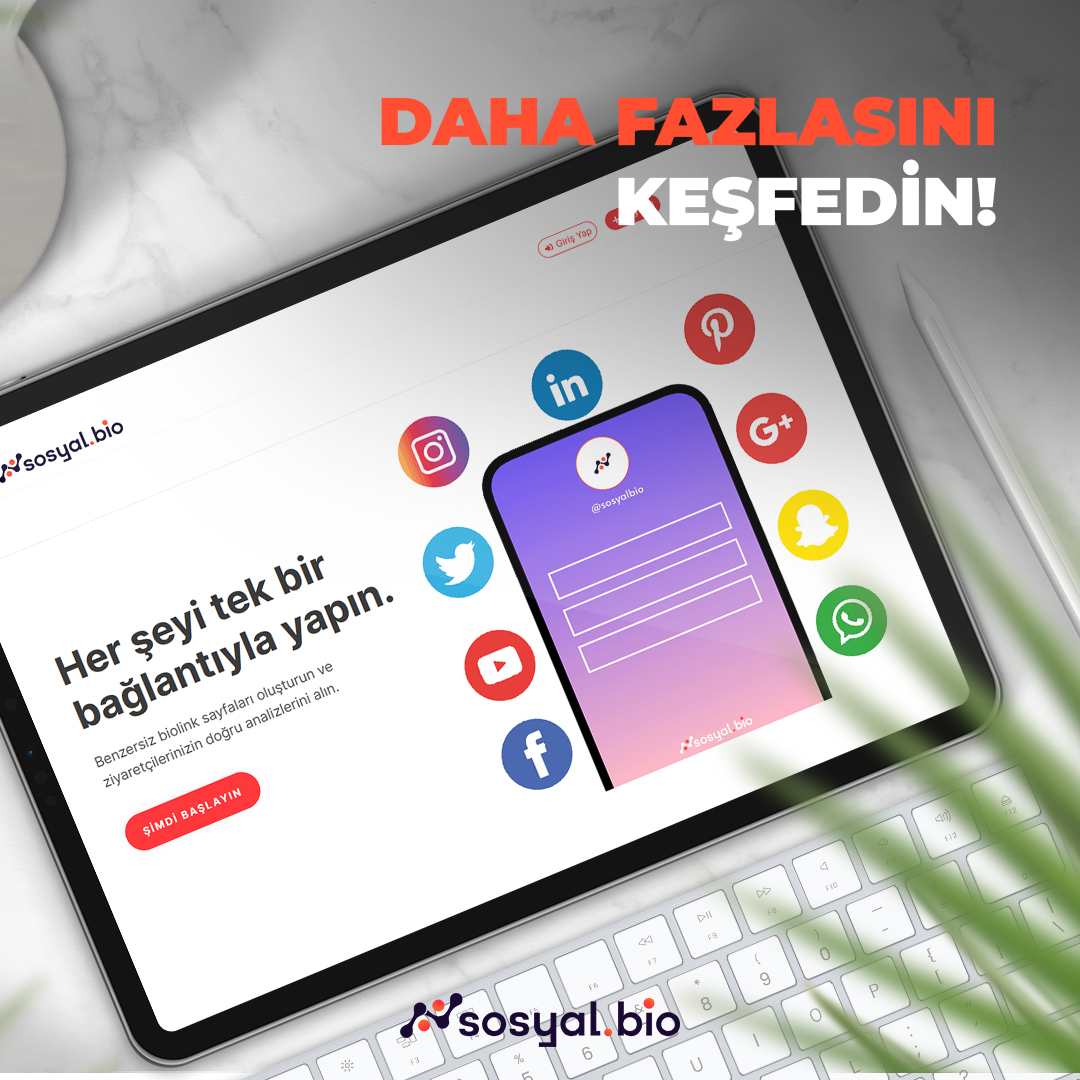 Sosyal.bio çevrimiçi olduğunuz her yerde en son videonuz, makaleniz, tarifiniz, turunuz, mağazanız, web siteniz, sosyal gönderileriniz için fırlatma panelidir.

📍 sosyal.bio

#biolink #influencerdigital #sosyalmedya #linkinbio #dijitalpazarlama