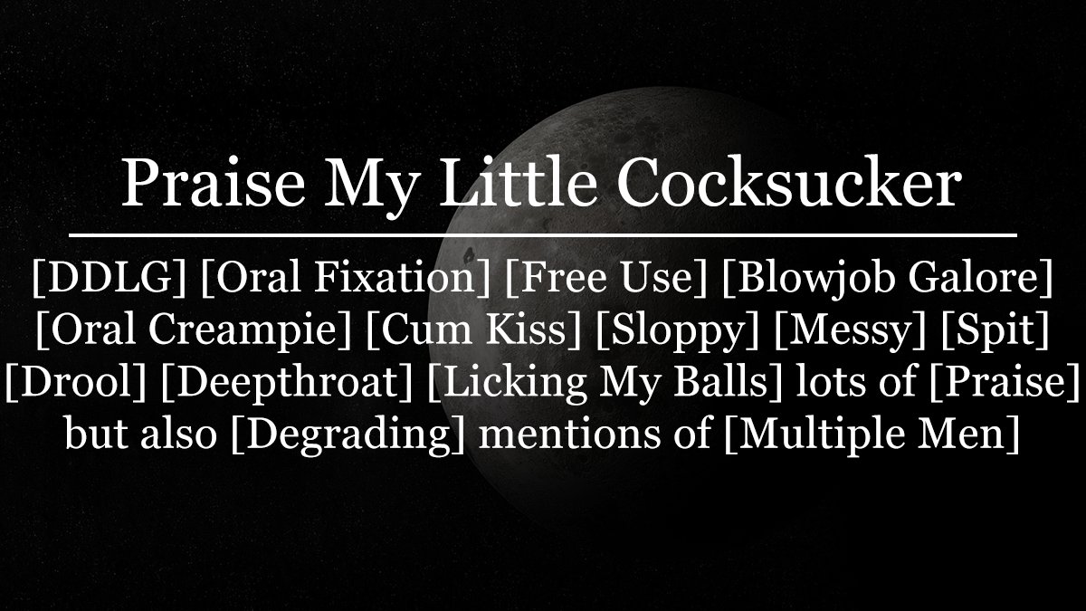 AlaricMoon's tweet photo. New Exclusive!

Enjoy my oral fixation with me and become my pretty little toy. Something about sloppy blowjobs has me obsessed. There is nothing I love more than having my cock sucked all night long by a slut like you 🥰

M4F: https://t.co/jmzOsmd7gb
M4M: https://t.co/jjzzcnulMi https://t.co/PDFhXsluln