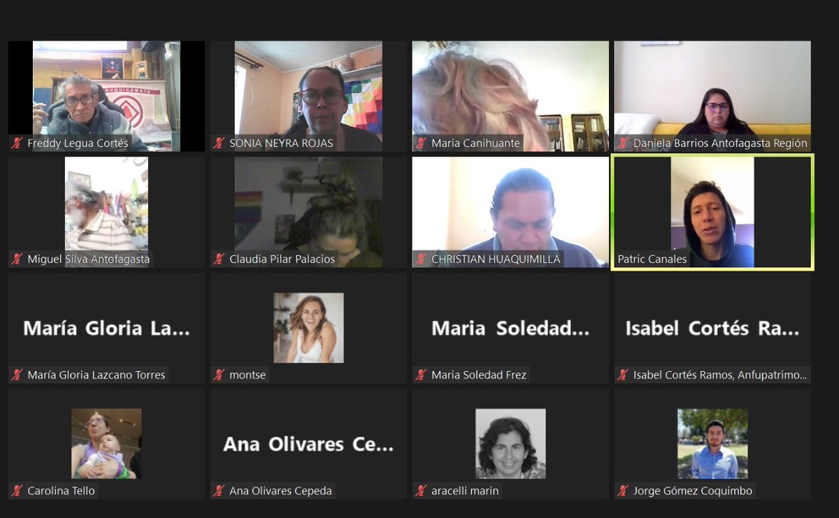 Camino a Congreso Plurinacional de <a href="/chilepatrimonio/">Patrimonio de Chile</a>.
Hoy, vía telemática, se reunió Zonal Norte de nuestra Asociación para discutir 3 temas: Derecho al Patrimonio y Nueva Constitución; Tramitación de Leyes: Ley de Patrimonio; y Situación actuales de Patrimonio en los territorios.