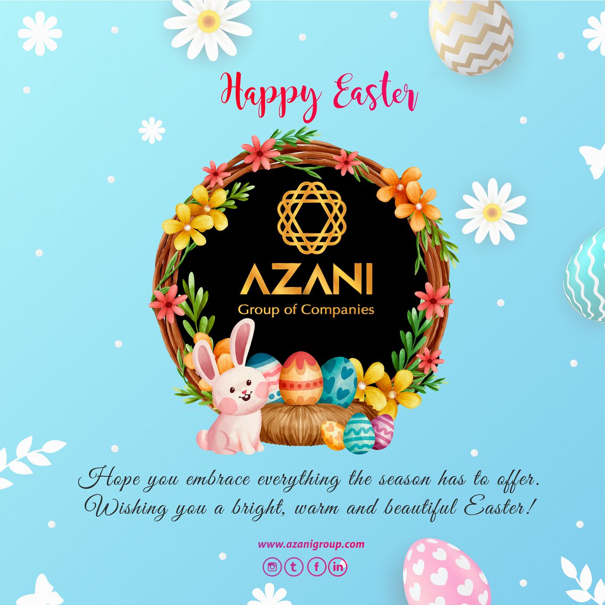azanigroup's tweet photo. Wishing you all the love &amp; happiness that only Easter can bring.Have a joyous celebration with your family!

#Easter2022 #Jesus #Mercy #Christian #easterquotes #easterwishes #kgfchapter2 #HolyMass #easterkerala #kgf3 #JesusChrist #churchbells #kgf2 #Easter #Holy #church #azani https://t.co/0WZEsiinC4