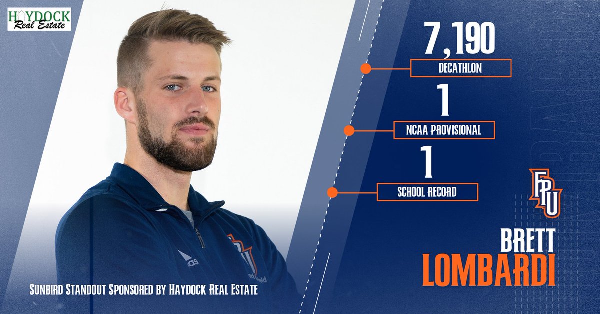 FPUtrack's tweet photo. Brett really does it all! His new school record and NCAA Provisional in the decathlon have us excited to see what's next for him. 

#TeamFPU | #BackTheBirds https://t.co/OH1h9cA7BU