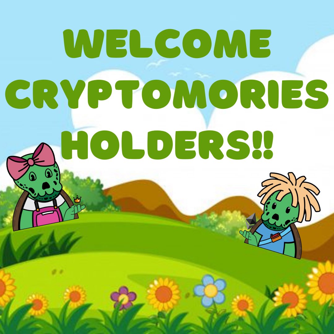 TurtleMories's tweet image. We just wanted to extend a huge @TurtleMories welcome to those that hold @CryptoMories 💚 that are in our community! Claim your WL spot if you’re a holder 🐢💀🌈 Just Dm us
#NFTGiveaways #NFTdrop #nftart