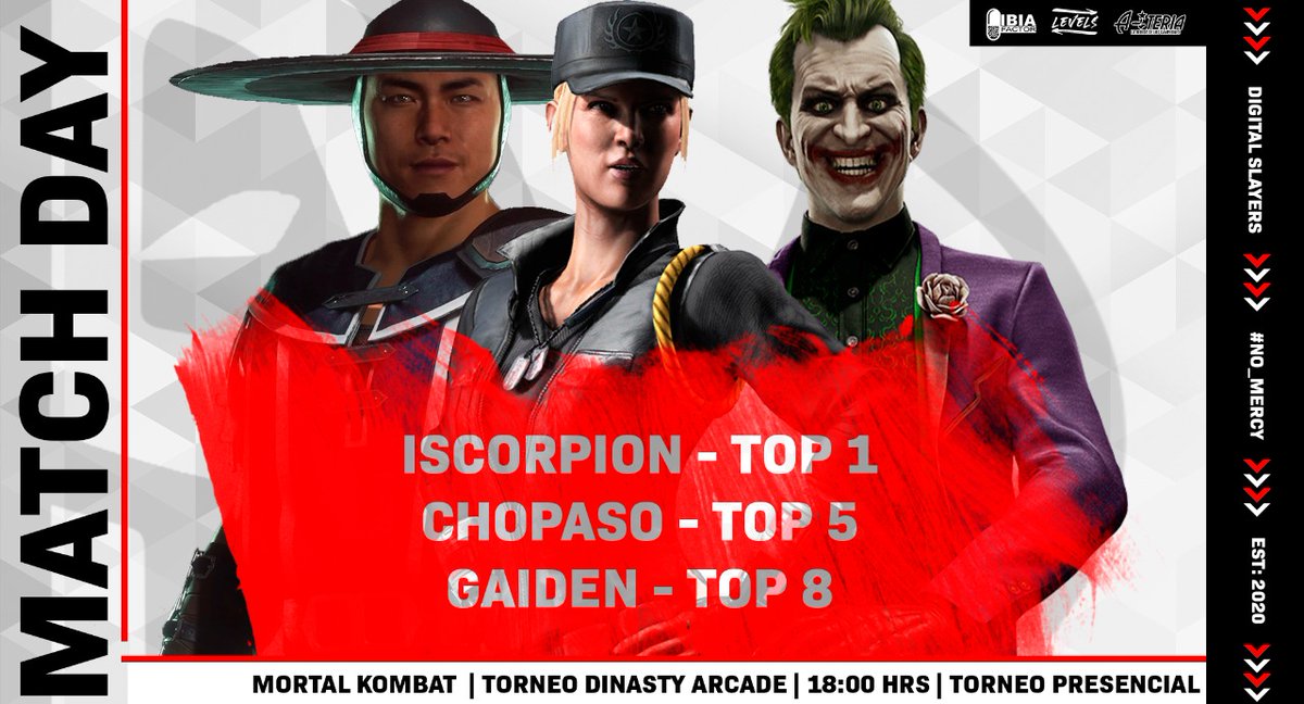 DigitalSlayers's tweet photo. Resultados del torneo "Dinasty Arcade" 🕹️❤️

@ScorpyFake se lleva el top 1 🥇
Y suma un nuevo campeonato ❤️🏆
@ChopasoFGC se queda con el top 5️⃣
@DSL_Gaiden se quedo con el top 8️⃣

Estamos muy contentos con el desempeño de los Slayers ❤️🗡️

#NoMercy ❌ https://t.co/qztF5TxGTW
