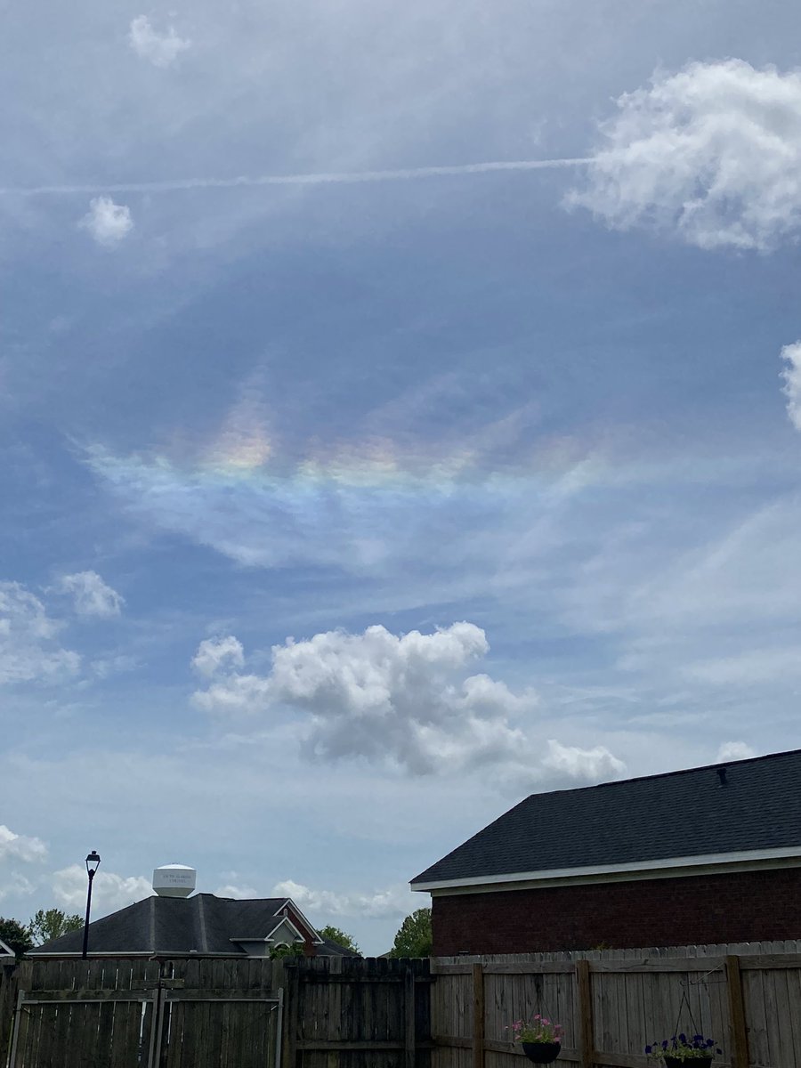 West Mobile rainbow in a cloud before the rain rolls in. <a href="/JCRich19/">Jason Richardson</a> <a href="/spann/">James Spann</a> @michaelwhitewx <a href="/AlanSealls/">Alan Sealls</a>