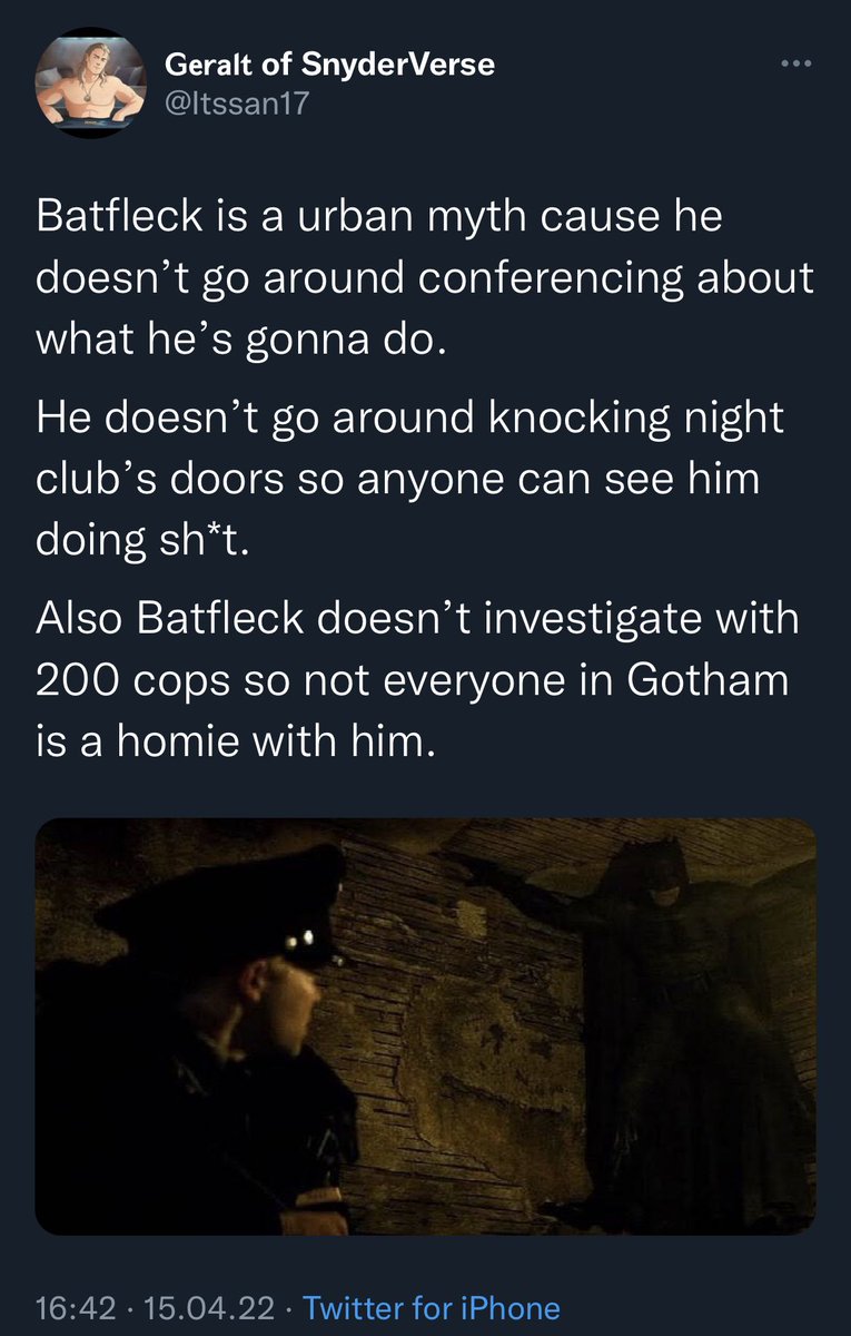 whenbatmenfly's tweet photo. The Batman broke him. This is sad to watch now. https://t.co/n2WsVHNEVS