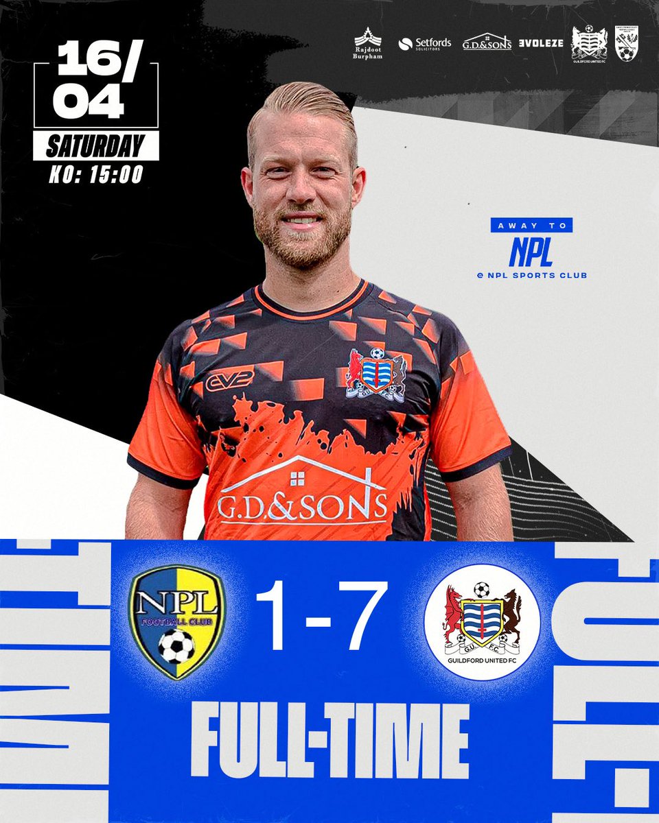 GuildfordUnited's tweet photo. ⚽️FULL TIME⚽️ 

We end the league campaign on a high with a resounding victory. 

Goals from…
@BPamment92 ⚽️⚽️
@ryanbell08 ⚽️
@JJFaulkner10 ⚽️
@ketch10official ⚽️
Adz ⚽️
@sam_sbp ⚽️

🎯
@Staka_1 🎯🎯🎯
@jonathan08abaya 🎯
@BPamment92 🎯
@Hornbrook11 🎯
@Jordan_clarkey 🎯 https://t.co/RaMQ1sx5UT