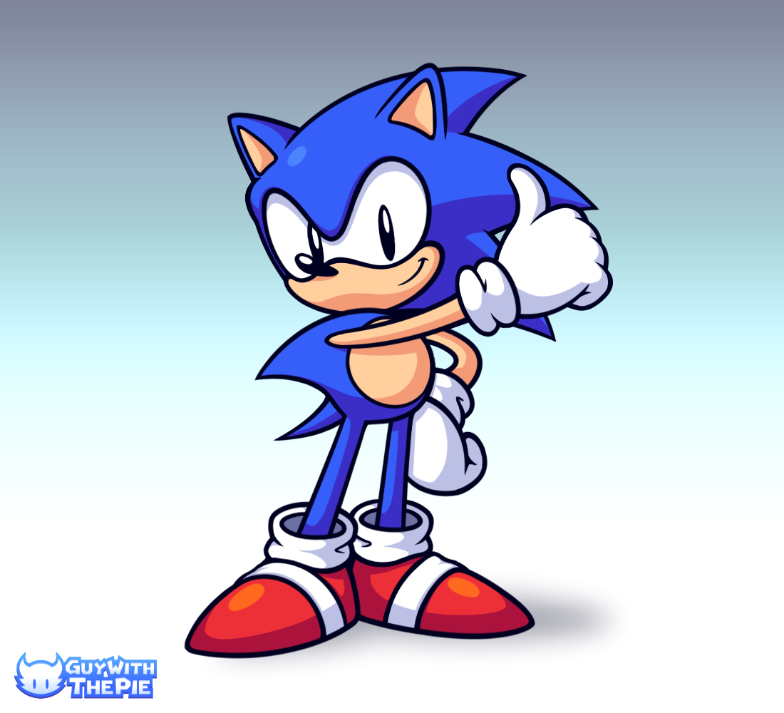 Found this really cool art of classic Sonic that Imma post on here