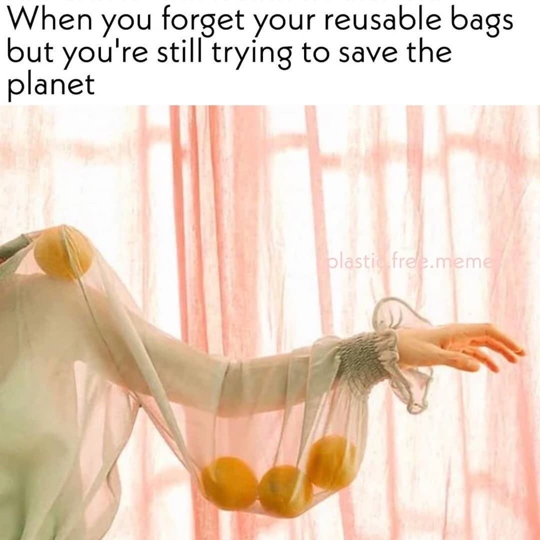 ecorefillsystem's tweet image. Do you forget your reusable bags? Make it part of the leaving the house mantra and keep them near something else you need. And if all else fails, a little creativity can go a long way 😅

📷 @plastic.free.memes #reducereuse #notosingleuse