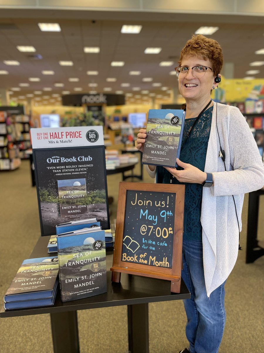 Missed Book Clubs? Us too! Join us on May 9th at 7pm in the cafe to discuss Sea of Tranquility by Emily St John Mandel! Donna can’t wait to see you! 

#bn #bntowncenterjax #BookTwitter #bookclub #bnbookclub #fiction #seaoftranquility #bookofthemonth #booktok #bookstore #books