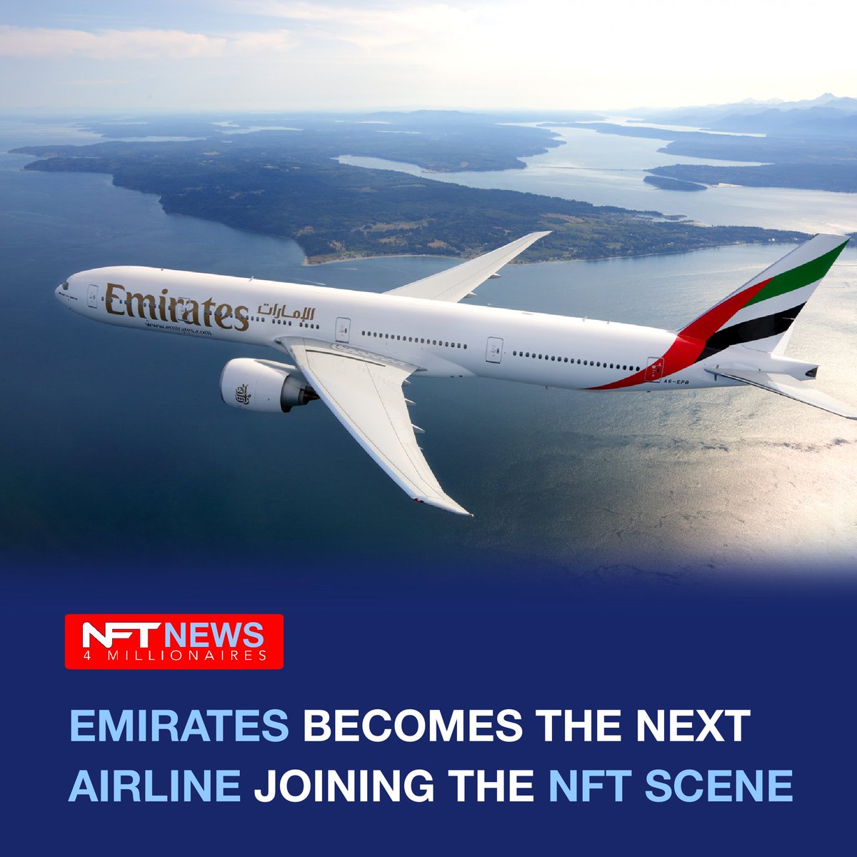 nft4mil's tweet photo. As the UAE continues to focus on building its digital economy, Emirates airline wants to create brand experiences in the metaverse and offer collectible and utility-based non-fungible tokens (NFTs). 
#nft #nftart #nfts #nftcommunity #metaverse #cryptocurrency #cryptopunks #dubai https://t.co/w2ZGbtJ4Ip