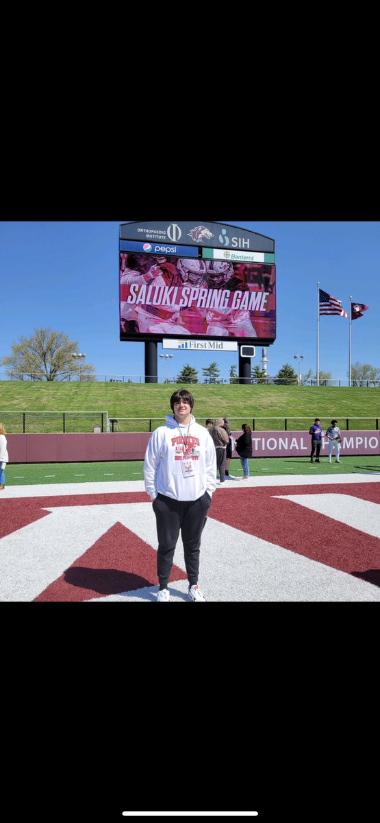 ajkifus74's tweet photo. I had a great time at the junior day and spring game. Thanks for the invite @Coach_DClark, I can’t wait to be back @SIU_Football!! https://t.co/PxreH5MThQ
