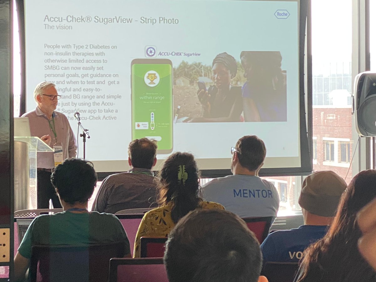 mithackmed's tweet photo. The learning continues as @Roche Diabetes Care's Nigel Surridge speaks on "Accu-Check SugarView: Innovative Healthcare Delivery Description" for #GrandHack22 innovators!
@mithackmed #GrandHack #healthcare @MIT https://t.co/PzarLzG2QH