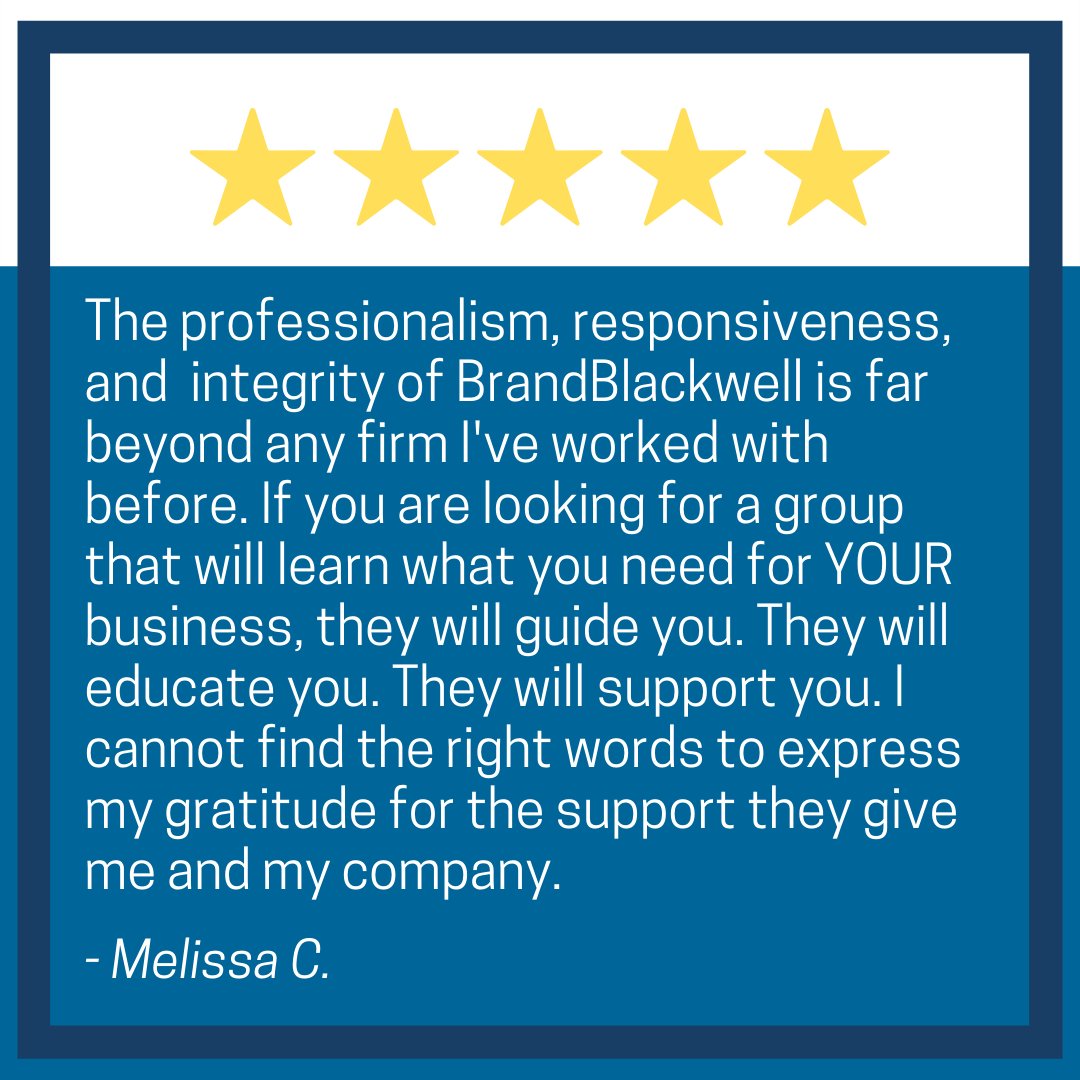 BrandBlackwell's tweet photo. Thank you, Melissa! 🌟 We will always guide and support our clients from day one. BrandBlackwell is your trusted, local accountant ready to serve you and your business! https://t.co/mT3mn3yzNA
