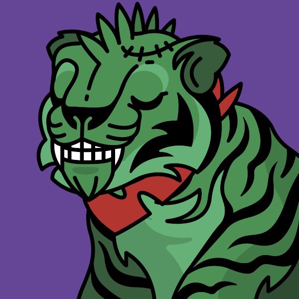 reddcollects's tweet photo. Just added a hyena to the squad.  I think he fits in pretty well 💜🧟🧣@Deadfellaz https://t.co/uAi4xoduGk