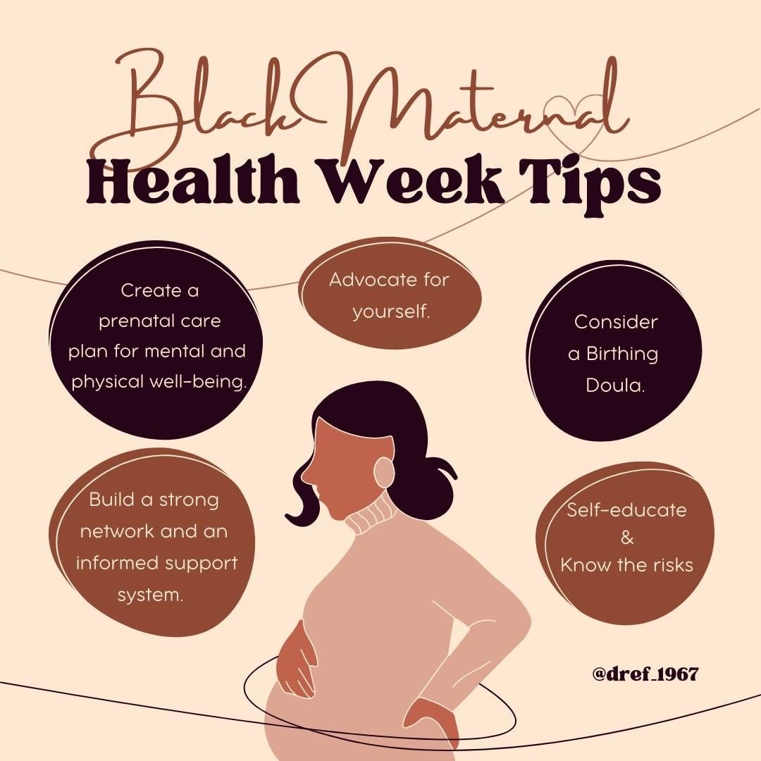 We recognize National Black Maternal Health Week, a week that calls attention to systemic racism in the United States that has caused alarming rates of Black mothers and infants passing away.

<a href="/DREF_1967/">DREF</a> 
#JoinAllofUs #BMHW #PublicHealth #minorityhealthmonth #blackmamasmatter