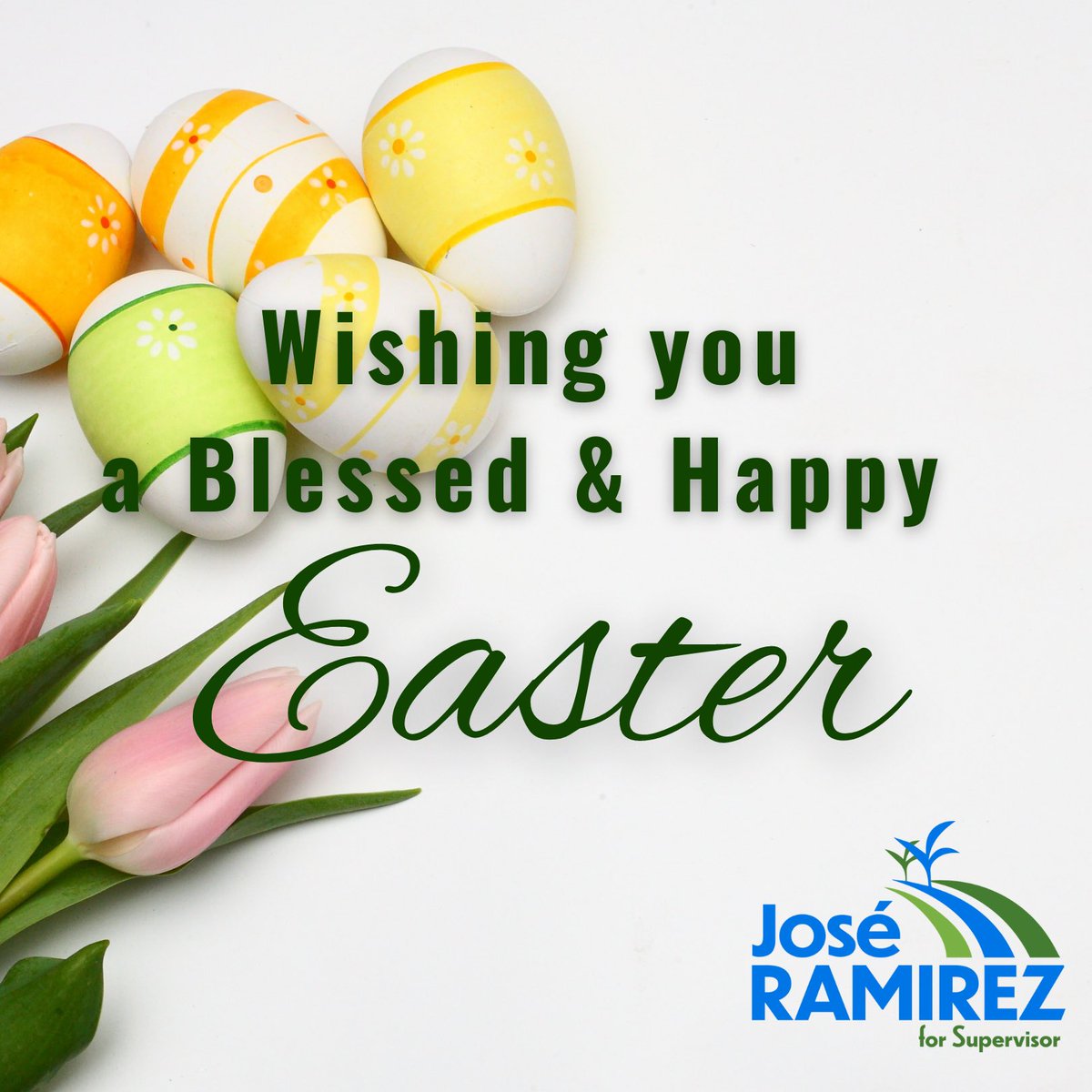 ramirez4supe's tweet photo. Wishing you and your family a Blessed and Happy Easter! 
#easter2022 #ramirez4supervisor #fresnocounty https://t.co/6vzFwWG89Q