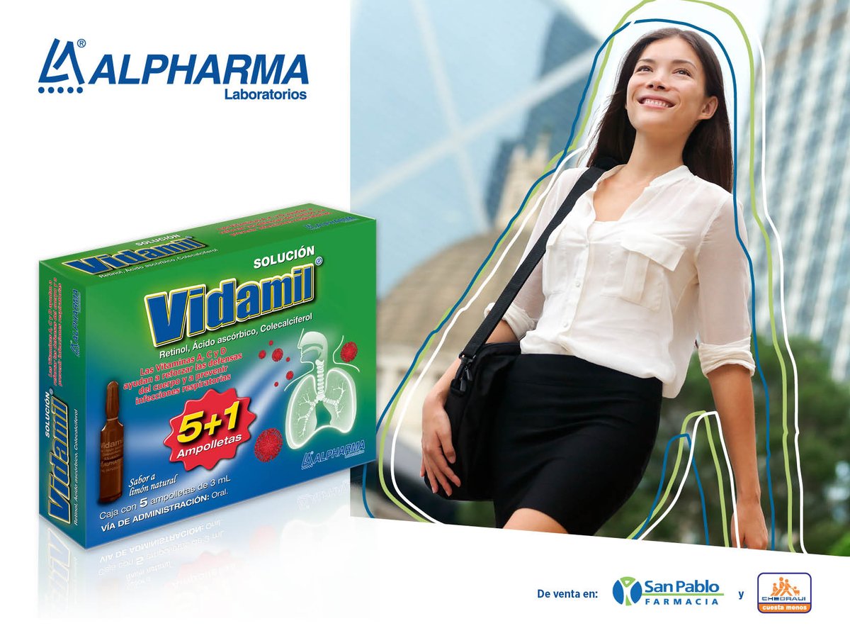 LabAlpharma's tweet image. El aire que respiramos en la ciudad puede estar cargado de contaminantes y causar enfermedades, por eso es muy importante fortalecer nuestros pulmones y nuestro sistema inmune. #Vidamil te ayuda a lograrlo, tomándolo una vez a la semana. #Alpharma