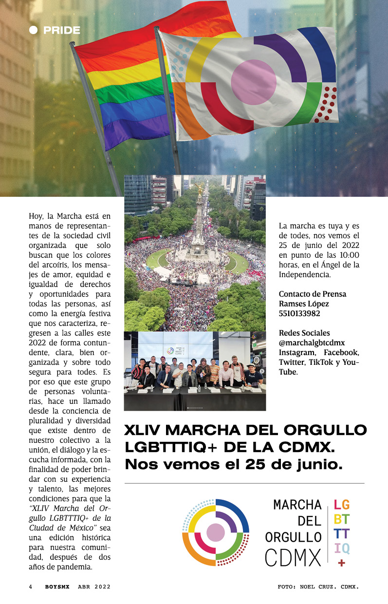 La Marcha es de la Comunidad LGBT+, nos vemos el 25 de junio del 2022. 10am. ?ngel de la Independencia