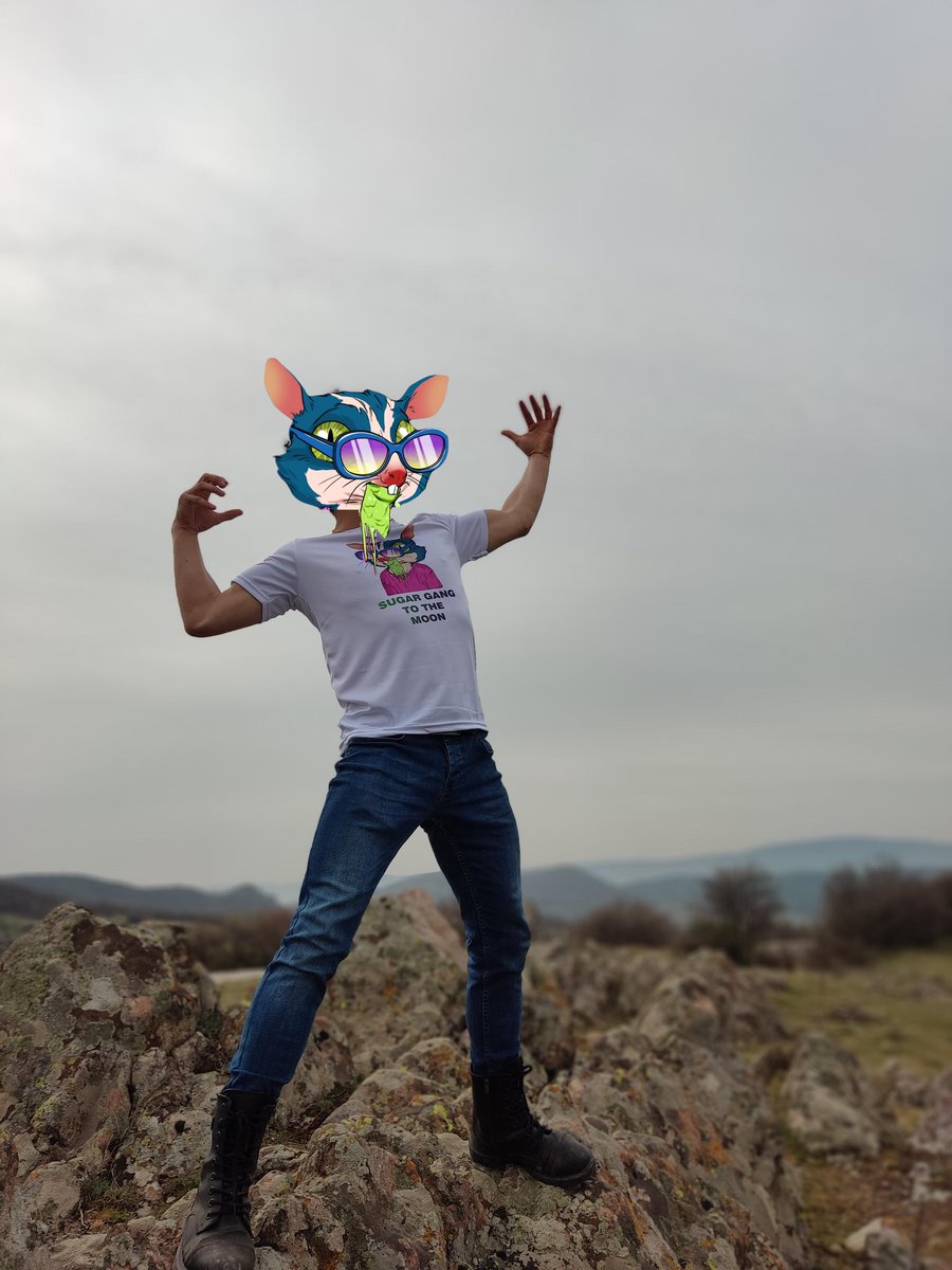 chankonigsrasse's tweet photo. We think we are one great family here! This has become our home! now we have the NFTs we have made t-shirts! We will always carry them on you! Thank God for crossing our paths with this wonderful team! ❤️ #sugargang #sugasuga #gliderhead #ToTheMoon @SugarRealmNFT @nft_stalk https://t.co/s3llHKJTvR