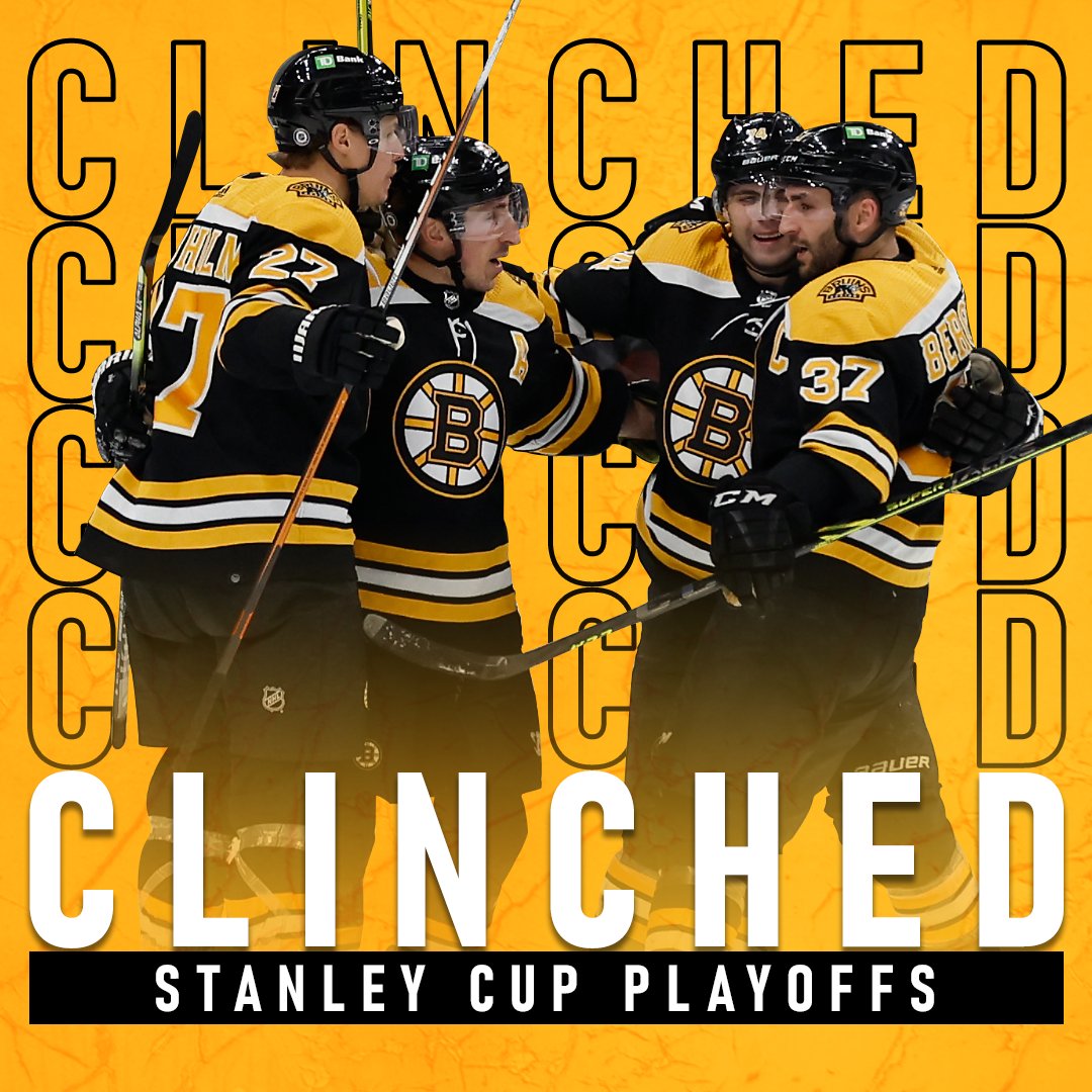 NESN's tweet photo. Playoffs. Clinched. https://t.co/68fn7Ei2EG