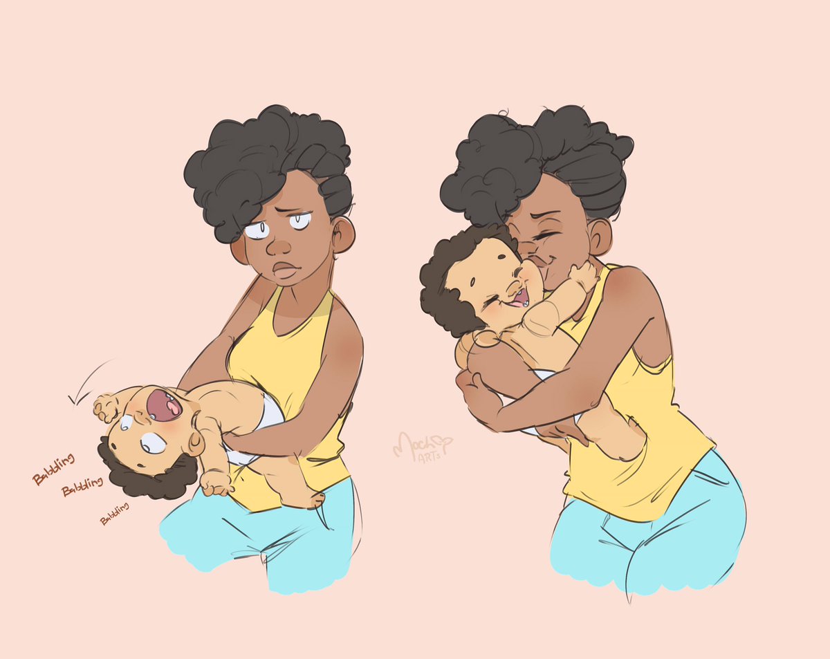 mochiartss's tweet photo. A bit ago in January, I was doing a bunch of baby studies and here’s some of them! 
Oliver was the perfect character to use for the first few studies! Look at himmm XD https://t.co/MMjoxqwTqj