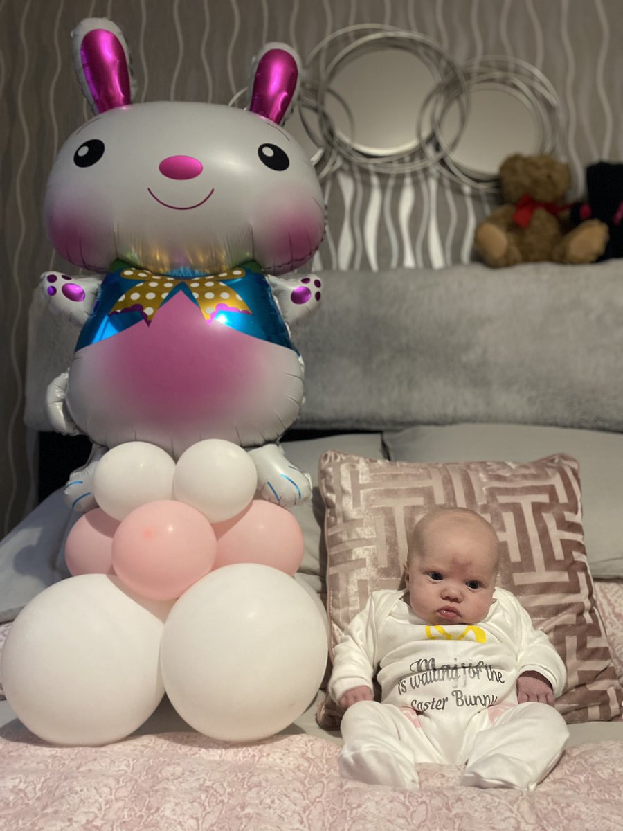 MisterAdamWard's tweet photo. She is waiting for the Easter🐰 but still no chocolate 🥚 
Chocolate Aptamil? 🍼 https://t.co/UGZBYxxK2h