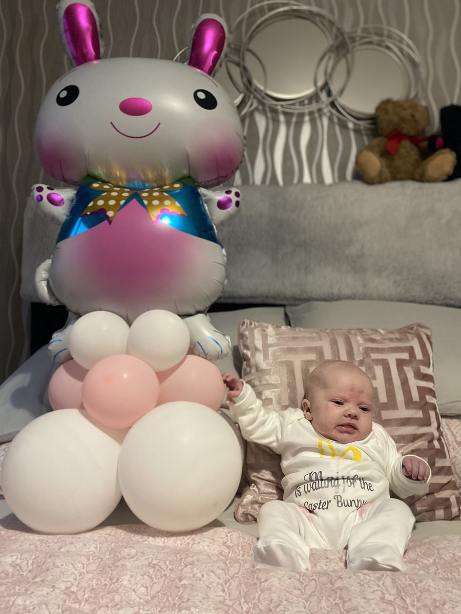 MisterAdamWard's tweet photo. She is waiting for the Easter🐰 but still no chocolate 🥚 
Chocolate Aptamil? 🍼 https://t.co/UGZBYxxK2h