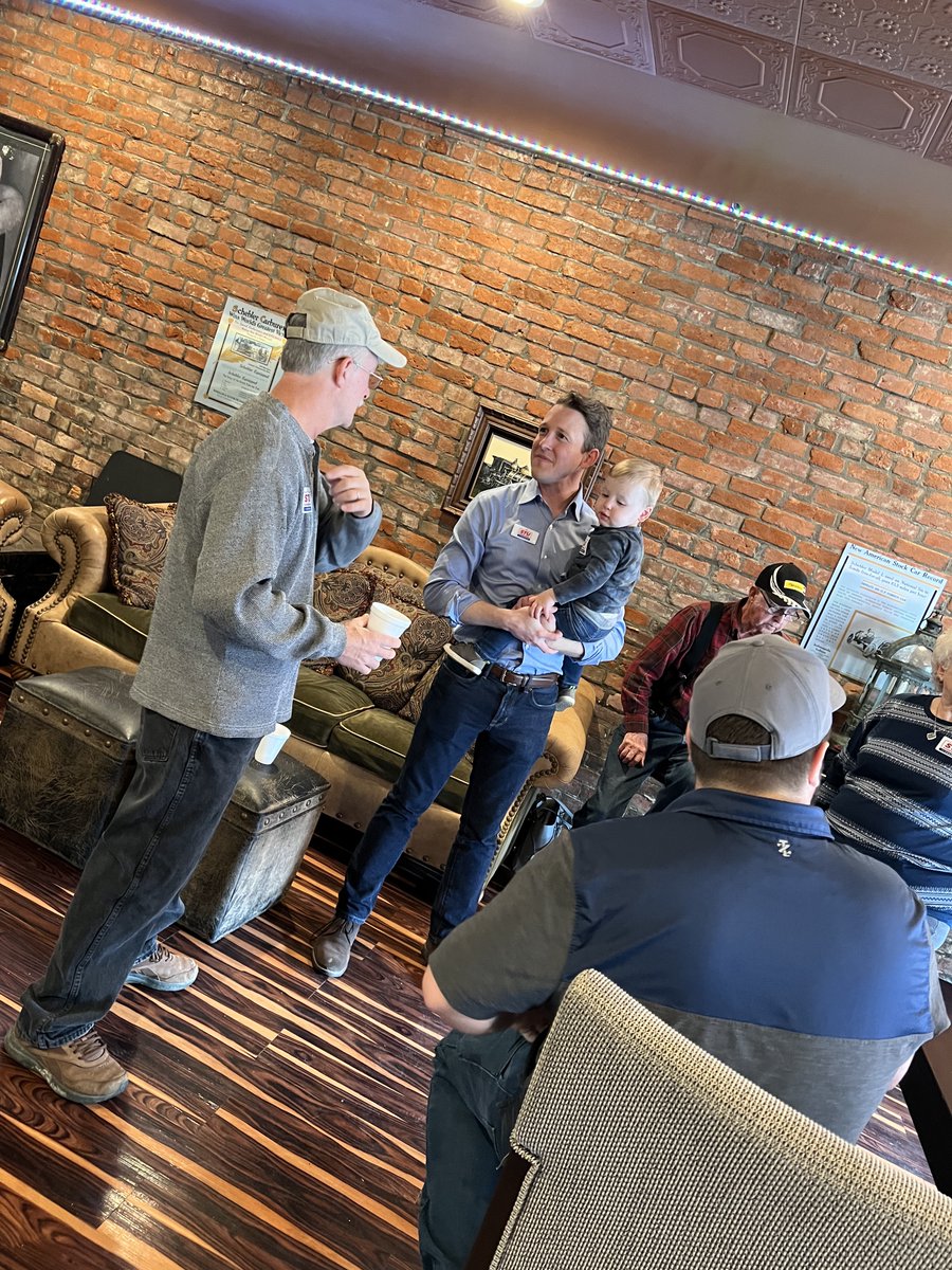 stuforindiana's tweet photo. Great morning in Dearborn County and then meeting everyone for coffee and donuts in North Vernon—thanks for coming out and showing your support! Of course the boys couldn't wait to get to the Easter Egg hunt after. #StuForCongress https://t.co/RSpoShpo9K