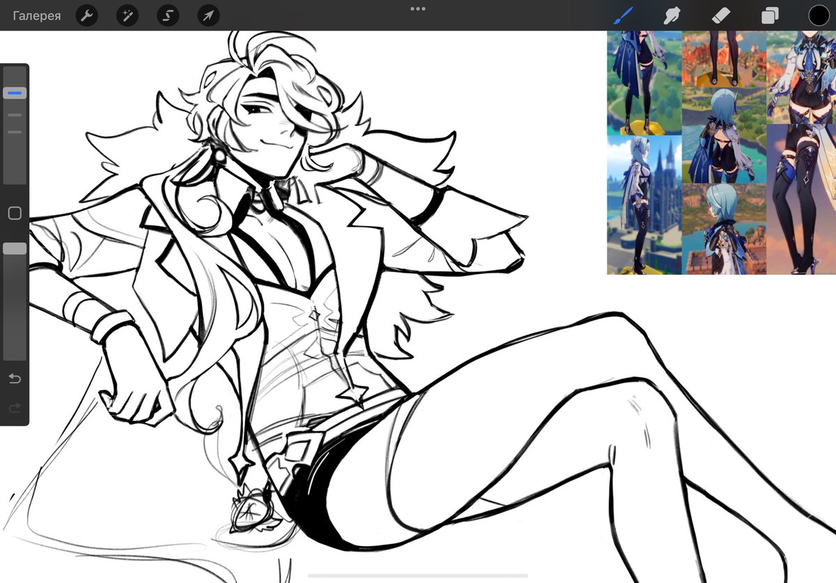 LivRay25's tweet image. wip
oh how i missed drawing this beautiful man
#GenshinImapct