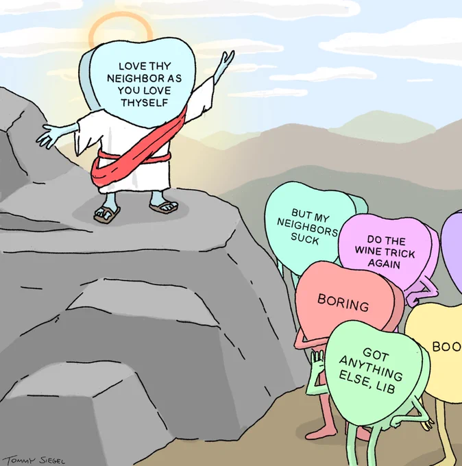 candy hearts, sermon on the mount edition 