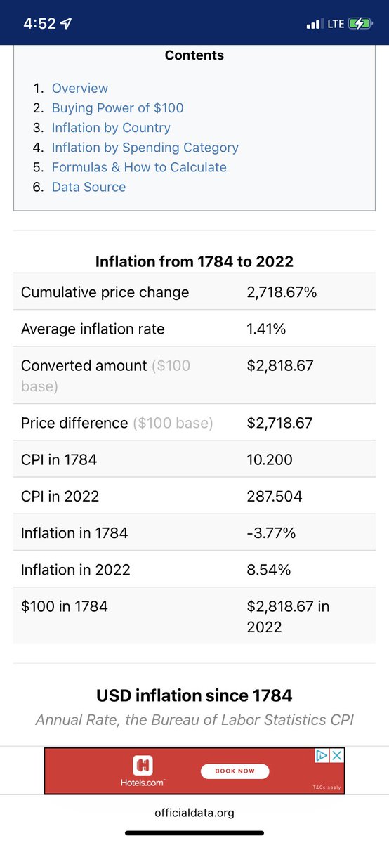 cdolt09's tweet photo. The goal to the American dream or anyones freedom( w out dependency of government)is to lower inflation rates and not raise it 100 bucks in 1784 would be what 271,863 or 27,186,300 todays era what u think @elonmusk 
  The formula is what’s tainted https://t.co/8Zl7PoAqG1