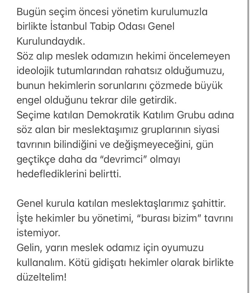 Oyumuzu kullanalım, #hazirandanönce bu iş bitsin!

Yarın Çapa Fen Lisesi ve Selçuk Mesleki Teknik Anadolu Lisesinde açtığımız masalarda sizleri bekliyor olacağız.
