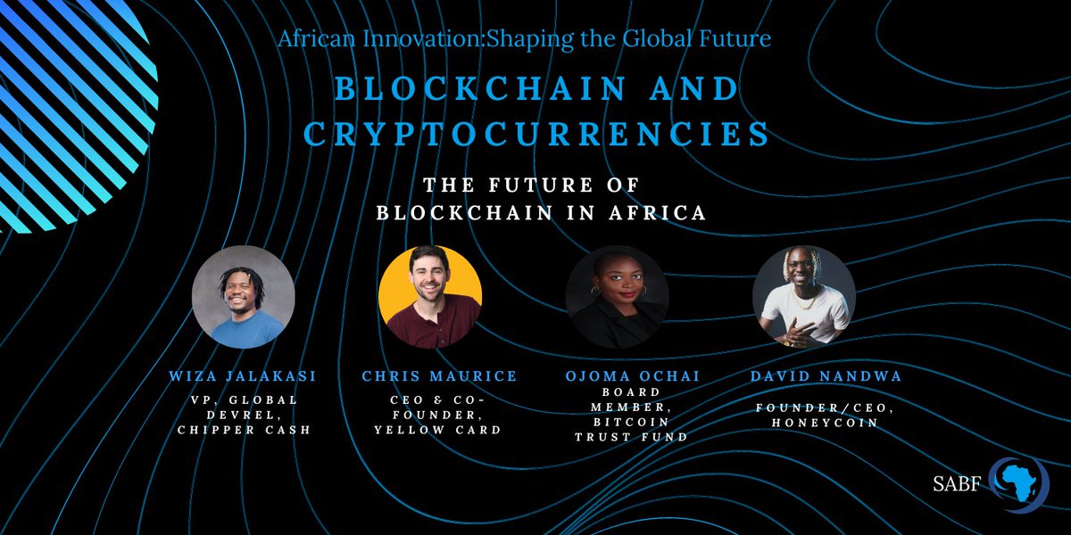 Also happening now our panel on #blockchain &amp; #crypto with <a href="/wizaj/">Wiza Jalakasi</a>, <a href="/chrismaurice/">Chris Maurice⚜️</a>, <a href="/ojomaochai/">Ojoma</a> and <a href="/justvibesncode/">David Nandwa 🍯💛</a>
