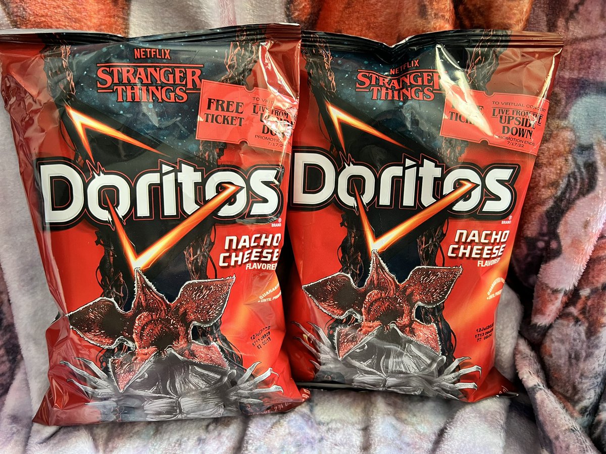 FurmansForce's tweet image. Found the #StrangerThings nacho cheese @Doritos at our local Kroger today!!!
#StrangerThingsMerch #StrangerThings4