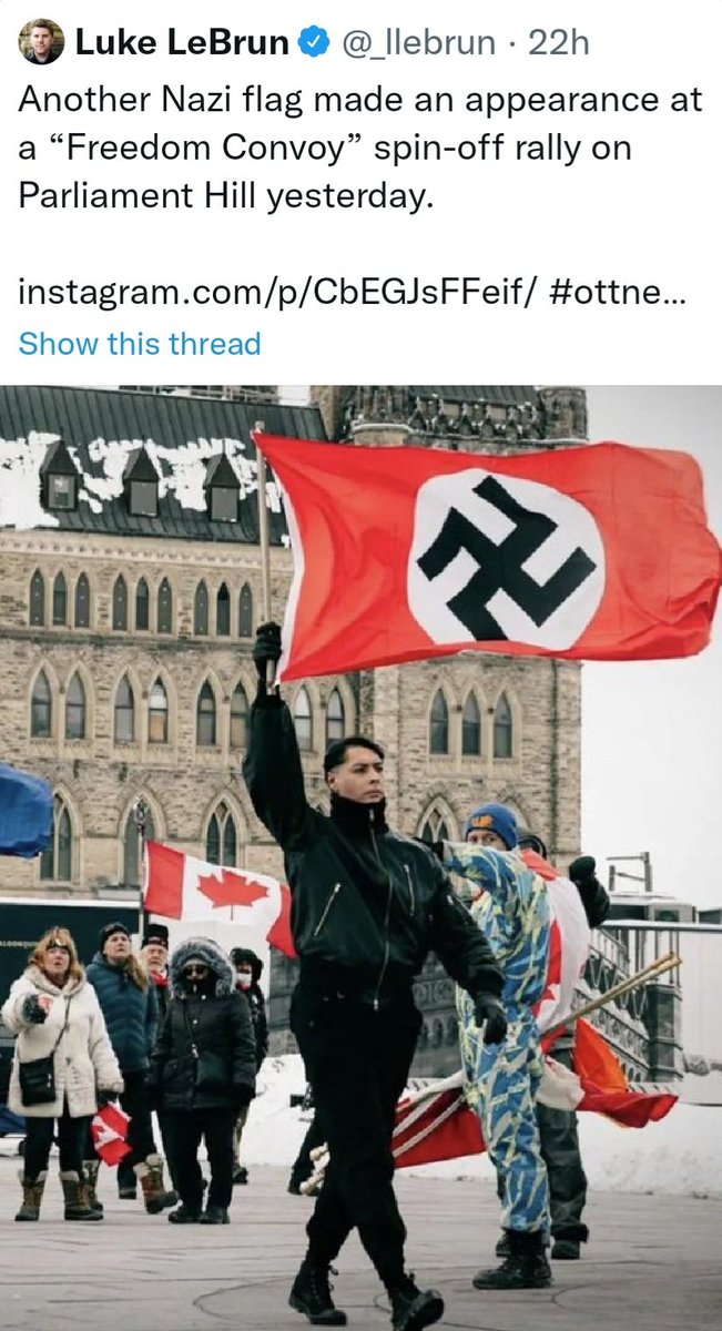 asmith7084's tweet photo. @PierrePoilievre Here are the people you stood with during the #OttawaOccupation. Of course you're protecting their freedom - they're now standing with you. #CanadianTrump https://t.co/ADSna0SOlT